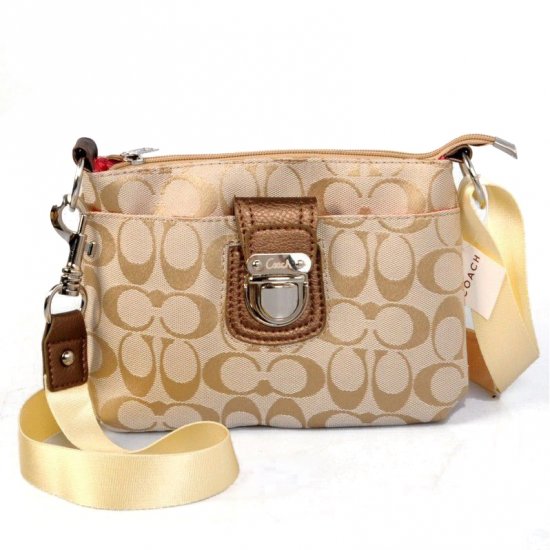 Coach Lock In Signature Small Yellow Crossbody Bags CFE [coach20211022 ...