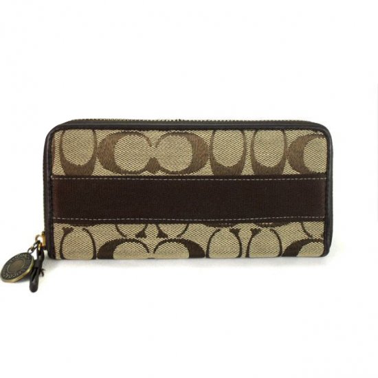 Coach Logo Monogram Large Brown Wallets ECZ [coach20211157] - $33.89 ...