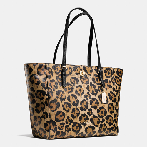 Coach Outlet Turnlock Tote In Wild Beast Print Leather [coach20211511 ...