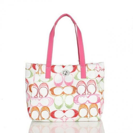 Coach Poppy Turnlock Medium Pink Totes BWT [coach20211586] - $58.54 ...