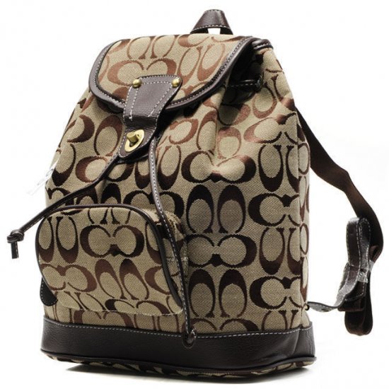 Coach Classic In Signature Medium Khaki Backpacks CBK [coach20210391 ...