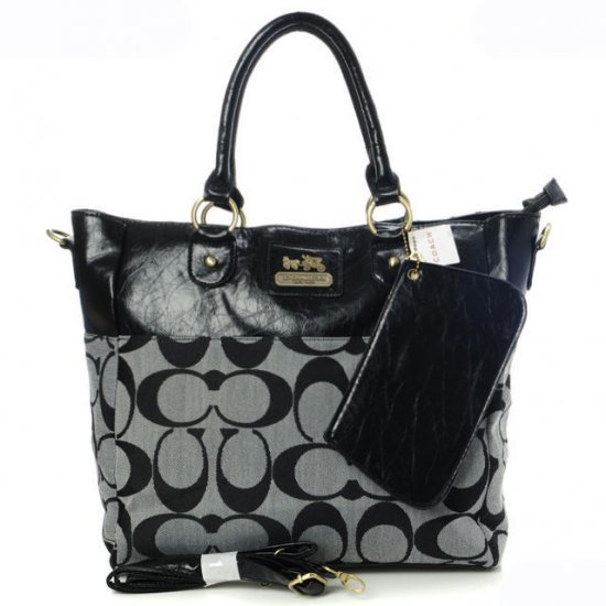 Coach In Signature Medium Grey Totes AOY [coach20210786] - $58.54 ...