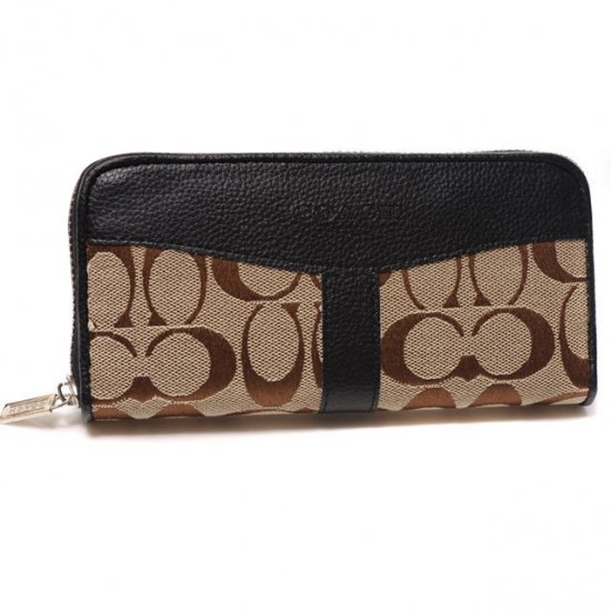 Coach Legacy Signature Large Black Wallets DUR [coach20210968] - $35.59 ...